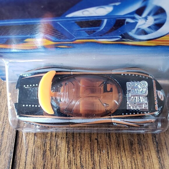 Hot Wheels 2001 Flashfire Black and Orange W/ Chrome Lace Wheels #165 - Picture 4 of 6
